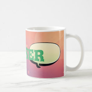 "Up Close Expression: Custom Text Mug" Coffee Mug