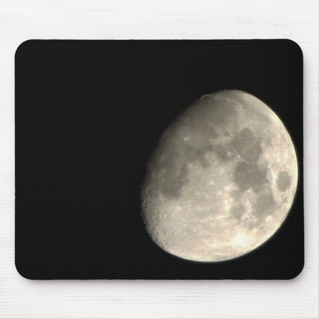 Up Close Moon Mouse Pad (Front)