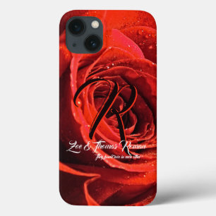 Up Close with Red Rose Phone Case – Elegant Floral