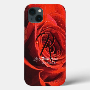 Up Close with Red Rose Phone Case – Elegant Floral