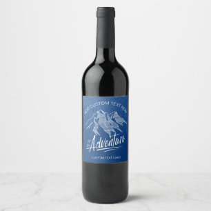 Up For Adventure Mountains White ID358 Wine Label