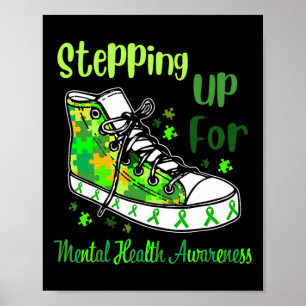 Up For Mental Health Awareness Shoes  Poster