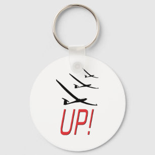 UP! Glider Sailplane Key Ring