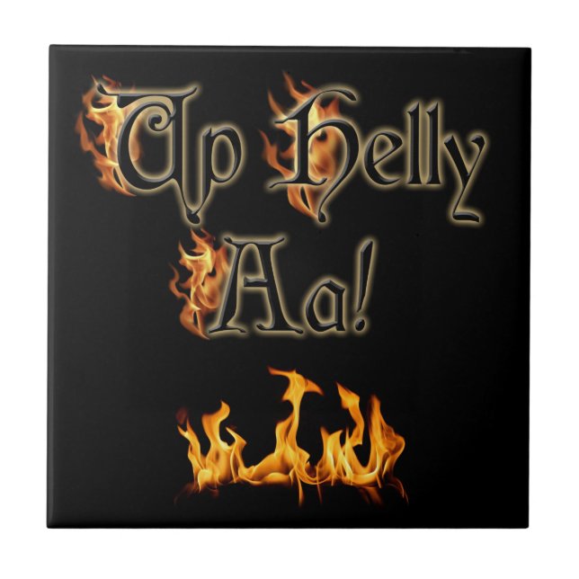 Up Helly Aa! Ceramic Tile (Front)