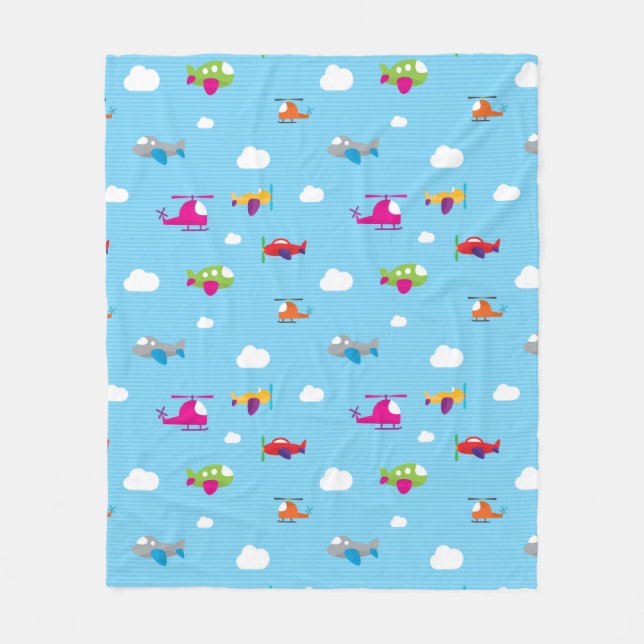 Up in the Air Fleece Blanket (Front)