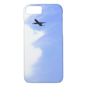 Up in the Blue Sky l In-Flight Aeroplane iPhone 8/7 Case
