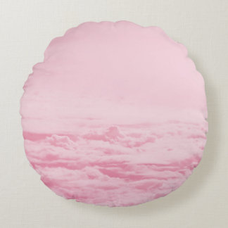 Up in the Dreamy Clouds 8 Round Cushion