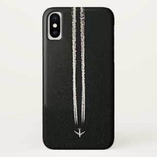 Up in the Sky/High Altitude Aeroplane Contrail iPhone X Case