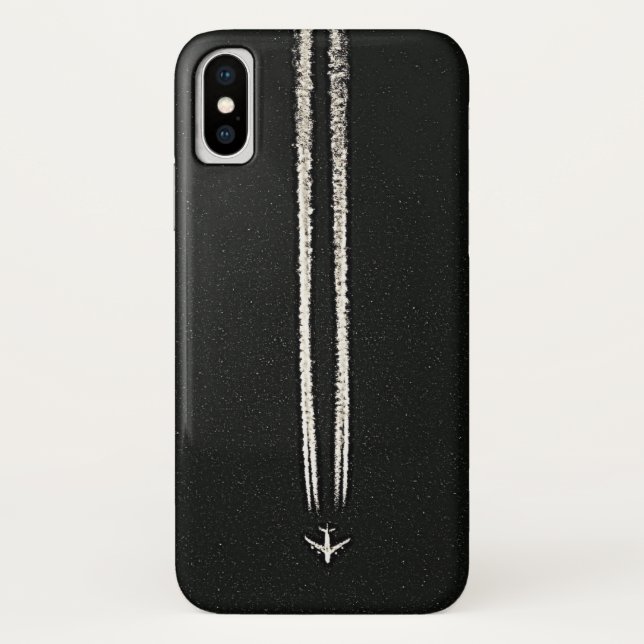Up in the Sky/High Altitude Aeroplane Contrail Case-Mate iPhone Case (Back)