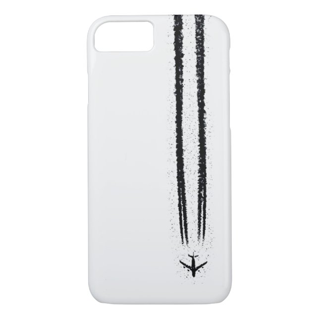 Up in the Sky/High Altitude Aeroplane Contrail Case-Mate iPhone Case (Back)
