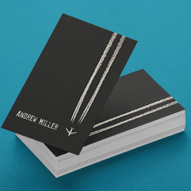 Up in the Sky/High Altitude Aeroplane Pilot Business Card (Creator Uploaded)