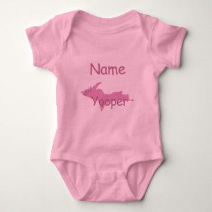 UP Michigan All Yooper Girl  Custom Infant Creeper