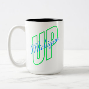 UP Michigan Two-Tone Coffee Mug