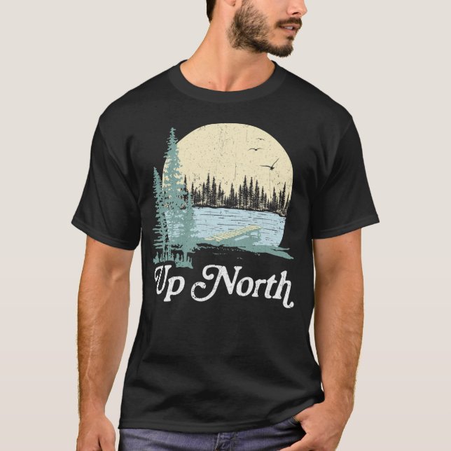 Up North Lake Blue Spruce T-Shirt (Front)