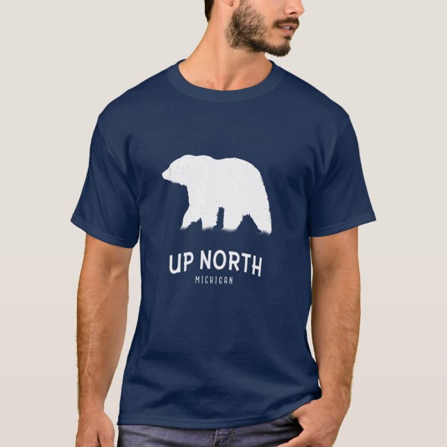 Up North Michigan Bear T-Shirt (Front)