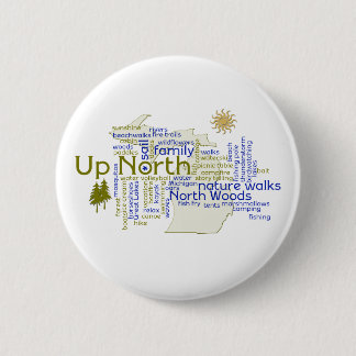 Up North - Michigan Components 6 Cm Round Badge