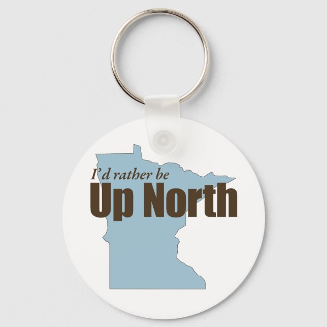 Up North - Minnesota Key Ring (Front)