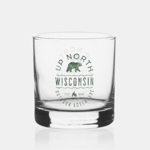 Up North Wisconsin Whiskey Glass