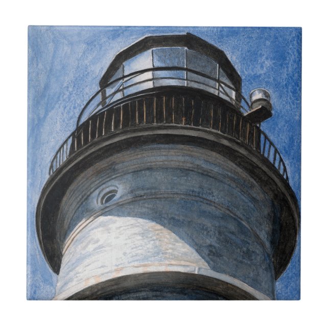 Up Portland Head Light Ceramic Tile (Front)