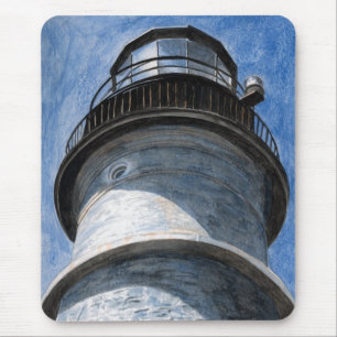 Up Portland Head Light Mouse Pad