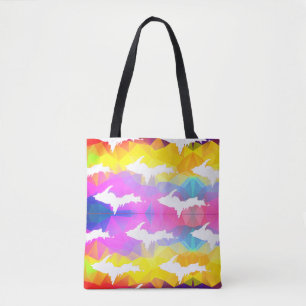 UP silhouette double sided tote Bag