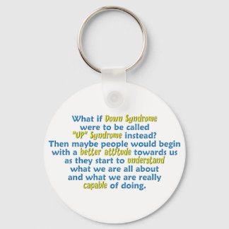 "UP" Syndrome Key Ring