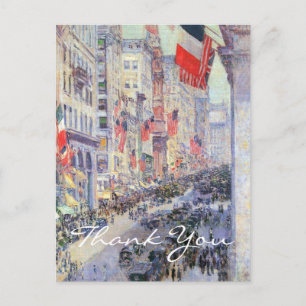 Up the Avenue from 34th Street by Childe Hassam Postcard