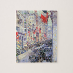 Up the Avenue from 34th Street, May 1917 by Hassam Jigsaw Puzzle