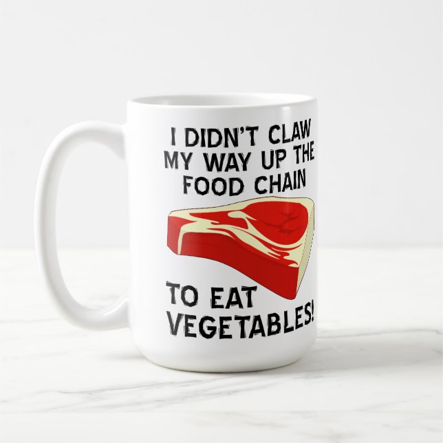 Up The Food Chain Funny Mug (Left)