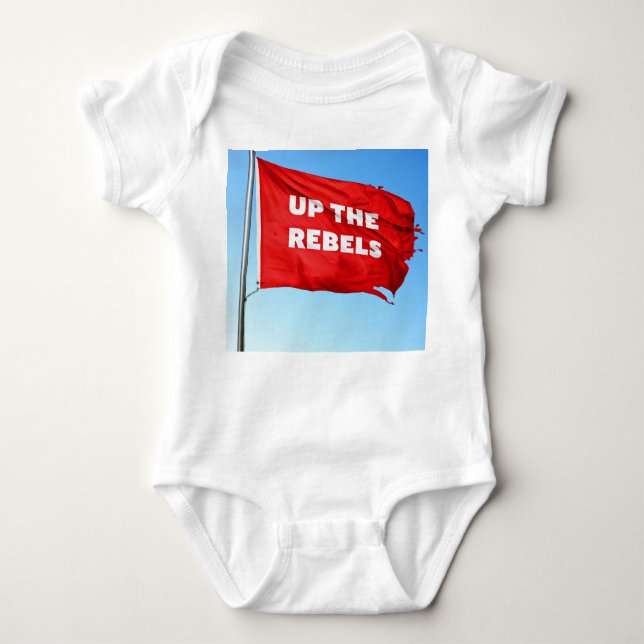 Up the Rebels themed Baby Bodysuit (Front)
