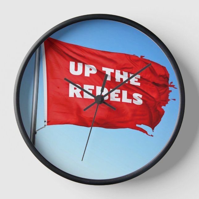 Up the Rebels themed Clock (Front)