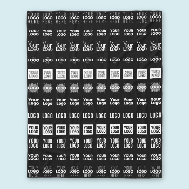 Up to 12 Different Logos or Uploaded Images Fleece Blanket (Creator Uploaded)