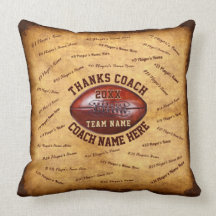Up to 32 Player's Names Football Coach Gift Ideas