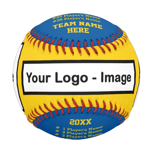 Up to 3 or Your Images and Colours, Baseball Custo (Front)