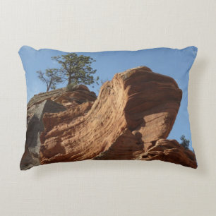 Up to Angels Landing in Zion National Park Decorative Cushion