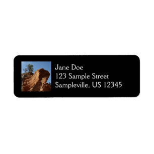 Up to Angels Landing in Zion National Park Return Address Label