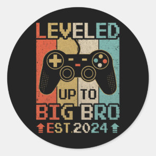 Up To Big Brother 2024 Video Game Promoted To 1  Classic Round Sticker