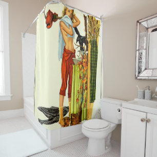Up To Camp Pin Up Shower Curtain