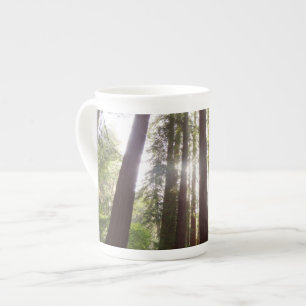 Up to Redwoods in the Morning Bone China Mug