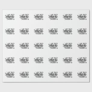 Up to Snow Good Funny Christmas Winter Snowflake Wrapping Paper