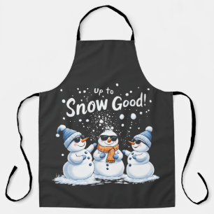 Up to Snow Good Funny Snowman Christmas  Apron