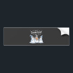 Up to Snow Good Funny Snowman Christmas  Bumper Sticker<br><div class="desc">snowman humour,  christmas snowman,  santa hat,  christmas 2024,  holiday humour,  chilling snowman,  snowflakes christmas,  christmas fun,  festive design,  snowman lovers,  santa graphic,  holiday spirit,  funny snowman</div>