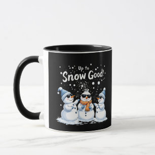Up to Snow Good Funny Snowman Christmas  Mug