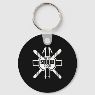 Up To Snow Good Ski Goggles Cool Ski Christmas Gif Key Ring