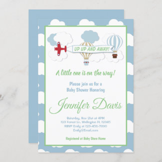 Up Up And Away! Baby Shower Invitation