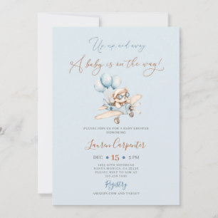 Up Up and Away Baby Shower Invitation