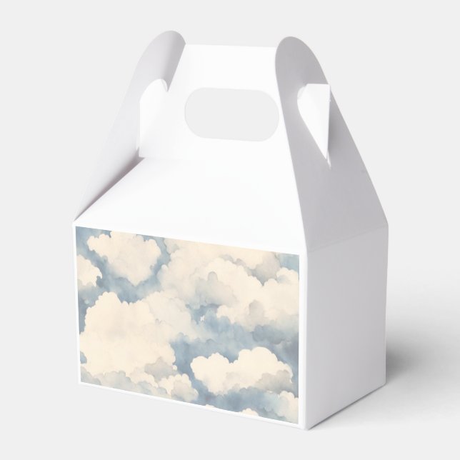 Up, Up and Away Balloon Birthday Favour Box (Front Side)