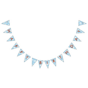 Up Up and Away Birthday Bunting