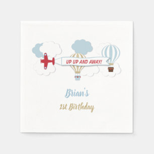 Up Up and Away Birthday Napkins