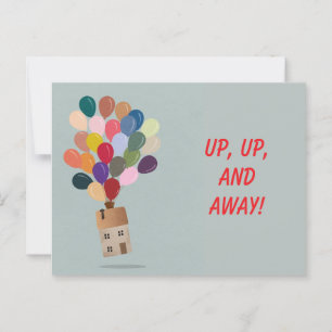 UP, UP, AND AWAY CHANGE OF ADDRESS CARD